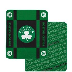 NBA Boston Celtics Super Soft Plush Throw Blanket 60x70 Double Sided Green Black